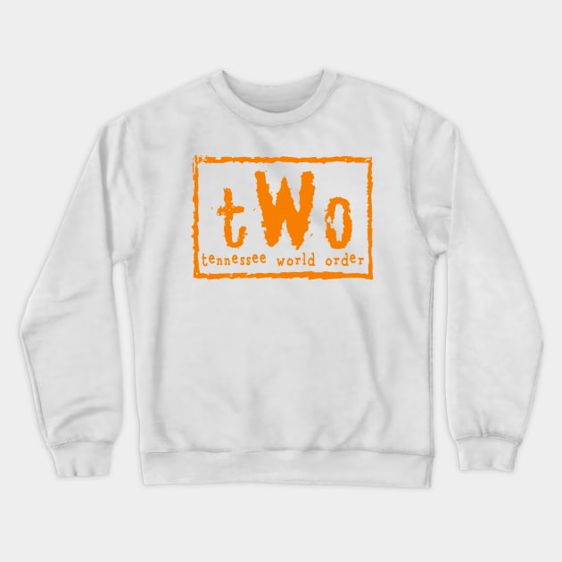 tWo - Orange Crewneck Sweatshirt by BigOrangeShirtShop